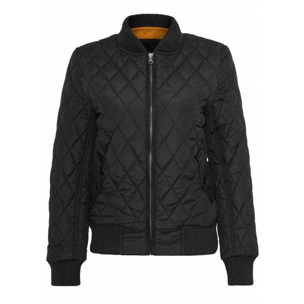 Urban Classics - Diamond Quilt Nylon Jacket - Black Product image